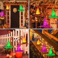 thumbnail image 5 of Guirnalda de luces de Halloween LzGUNGY con sombrero de bruja 36 luces con energía solar, 5 of 5