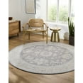 thumbnail image 5 of BoutiqueRugs Karuah Traditional Runner Rug - Gray, Charcoal, Light Gray - 2'7" x 10' Runner, 5 of 14