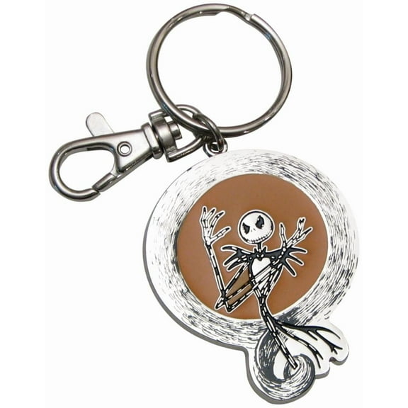 Nightmare Before Christmas Cool Jack Skellington Pewter Keychain