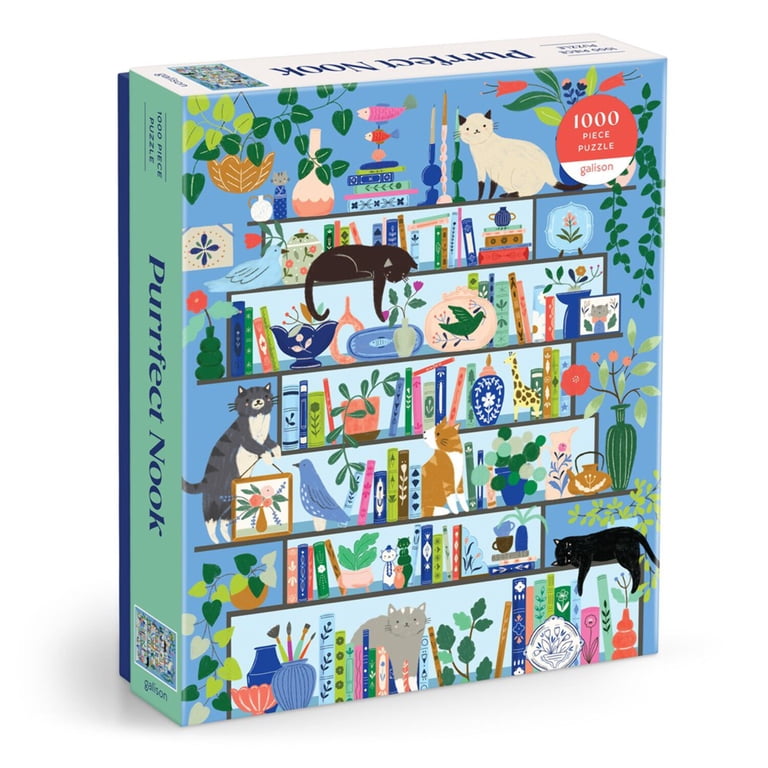 Galison, Purrfect Nook 1000 Piece Puzzle, Flora Waycott - Walmart.com