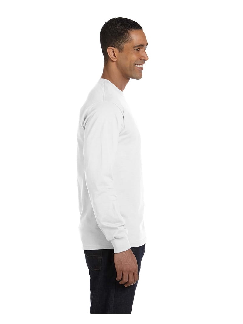 Gildan Men's Long Sleeve Rib Knit Cuffs T-Shirt. 8400 - Walmart.com