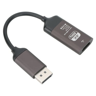 Aluminum Alloy   PVC 4K x 2K 60HZ 3D DisplayPort to HDMI Female Adapter Audio Converter