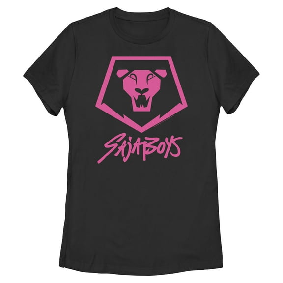 Womens KPop Demon Hunters Saja Boys Lion Logo T Shirt
