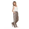 thumbnail image 3 of Forever 21 Women's Nylon Wide Leg Pant with Side Stripes, Sizes XS-XL, 3 of 5