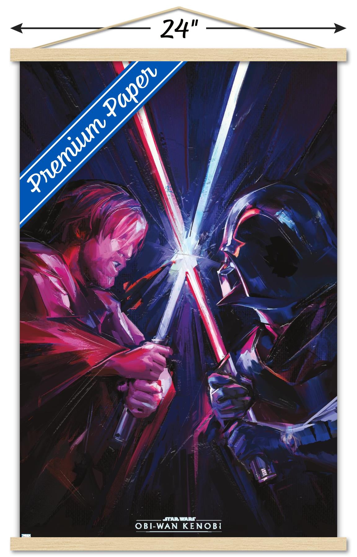 Star Wars: Obi-Wan Kenobi - Duel Wall Poster with Magnetic Frame, 22.375" x 34"