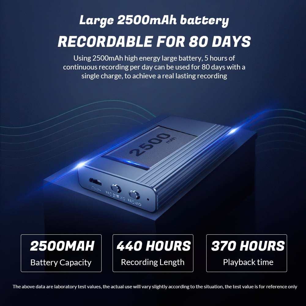 16GB Voice Recorder,Portable Digital Voice Recorder MP3 Recorder for Lecture Meetings Interview