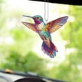 thumbnail image 2 of Hummingbird Ornament for Car, Vibrant Acrylic Car Decoration, Colorful Rearview Mirror Hanging, Unique Gift for Bird Lovers, Window Hanging Ornament, 2 of 4
