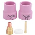 thumbnail image 1 of Ceramic Welding Cup Set Red 12# Accessories for Air Cooled Weld Tool WP-17/18/26, 1 of 9