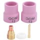 thumbnail image 1 of Juego de vasos de soldadura de cerámica, accesorios rojos 12# para herramienta de soldadura refrigerada por aire WP-17/18/26, 1 of 5