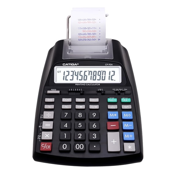 Calculadora de impresión CATIGA 2025 Máquina sumadora de 10 teclas