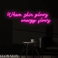 thumbnail image 3 of Glowneon Where Skin Glows Energy Flows Neon Sign, Beauty Spa Led Sign, 3 of 5