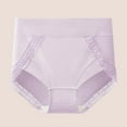 thumbnail image 2 of Bovxnpu Womens Underwear Plus Size Panties, Women's High Waisted Cotton Brief Underwear, Lace Abdomen Mid-rise Waist And Hip Lift Breathable Underwear Briefs XXL, 2 of 4