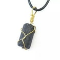 thumbnail image 3 of K-KED 3pcs Natural Black Tourmaline Crystal Pendant Necklace Healing Stone Reiki, 3 of 7