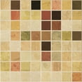 thumbnail image 1 of Ahgly Company Machine Washable Indoor Square Transitional Brown Gold Area Rugs, 8' Square, 1 of 7