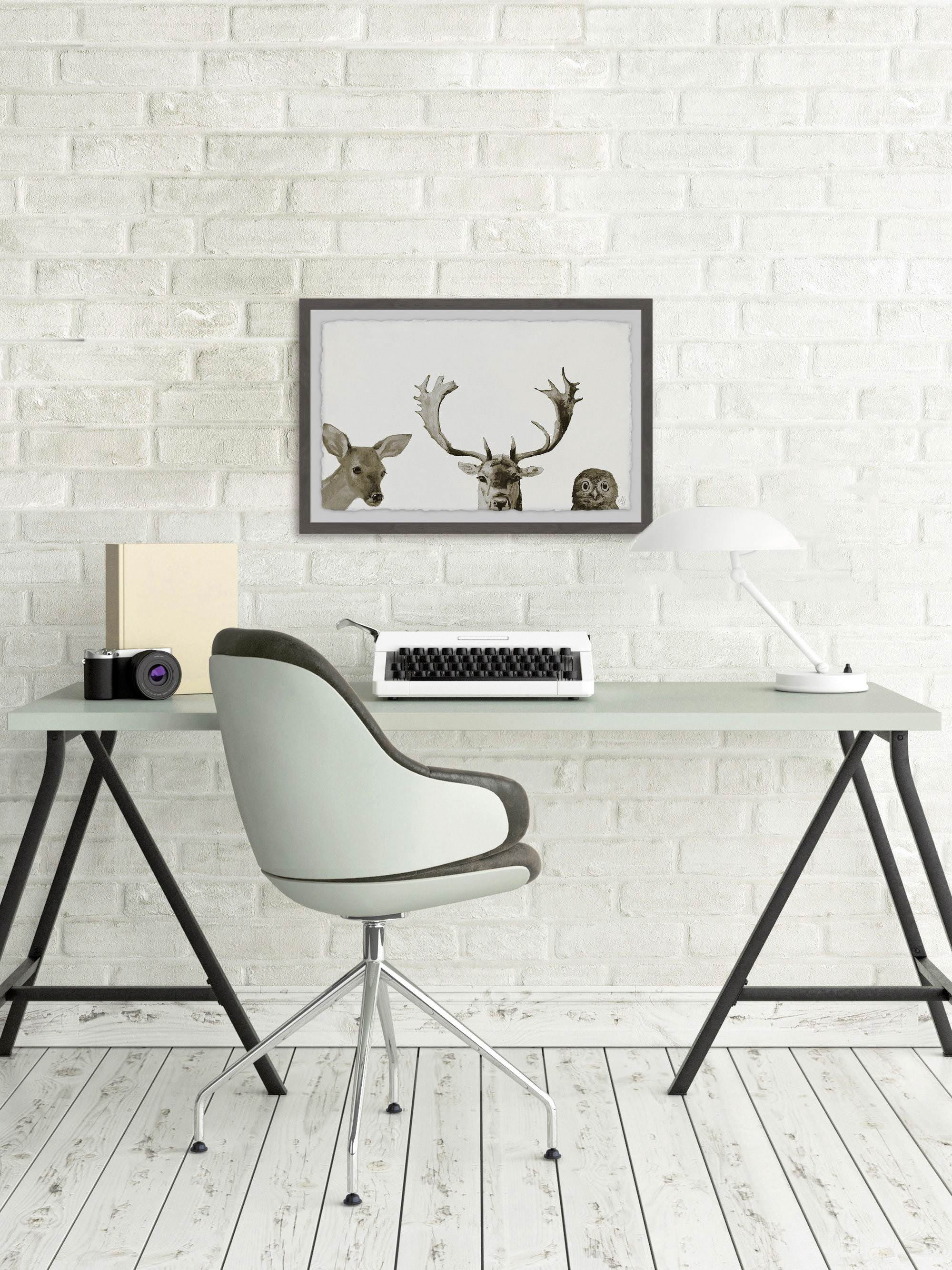 The Great Trio Framed Painting Art Print, 30.00" x 1.50"