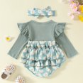 2DXuixsh Flower Girl Dress Sweet Baby Girl Outfit Floral Daisy Romper
