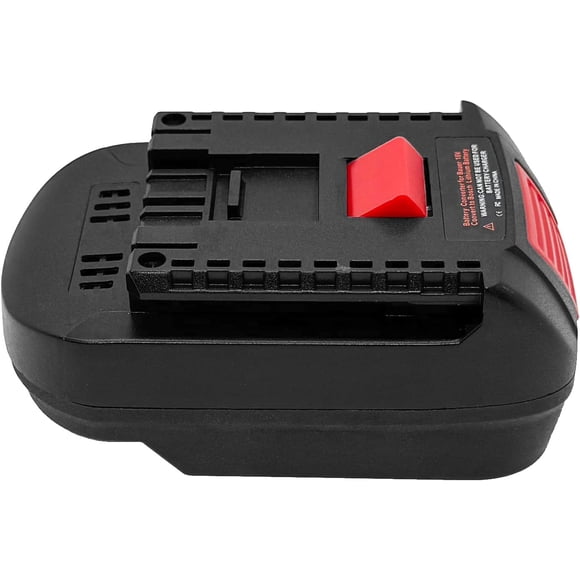 Adaptador para Bauer a Bos*ch 18V Herramienta Inalámbrica de Ion de Litio, Compatible con Bauer 20V Max Batería de Ion de Litio Hyper Convierte a Bos*ch 18V Batería de Litio (Solo Adaptador)