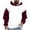 #12 Hot Pink, variant on Men's Hoodies Color Block Checked Printed Sweatshirts with Pockets Fleece Lined Hooded Pullover Fall Outwears Work Wear Sweaters Hoody Long Sleeve Tops Sportswear Hoodie for Men