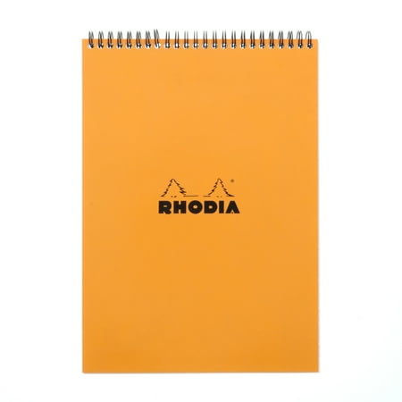 UPC: 3037920185019 | Rhodia Wire-Bound Sketchbook  Lined  8.25  x 11.75   Orange