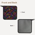 thumbnail image 2 of Pofeuu Colorful Pumpkin Faces Print Silicone Trivet Mats,Silicone Hot Pads for Kitchen, Silicone Trivets for Hot Pots and Pans, Silicone Hot Pad, 2 of 8