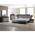 thumbnail image 4 of Best Master Furniture  2 Drawer Black/Zebra Grey Nightstand, 4 of 4