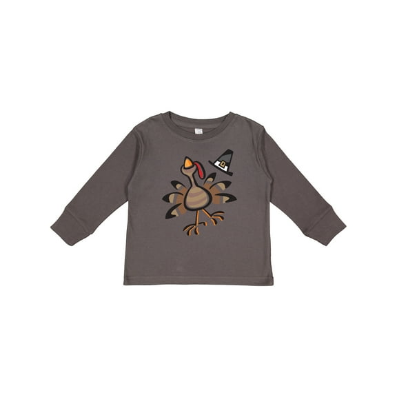 Inktastic Happy Thanksgiving Turkey Boys or Girls Long Sleeve Toddler T-Shirt