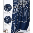 thumbnail image 6 of Blue Flowers Blackout Curtains for Bedroom, Thermal Insulated Drapes, Spring Floral Botanical Modern Art Black Out Curtains 63 Inch Long Room Darkening Kitchen Curtains 42"x63" 2 Panels, 6 of 8