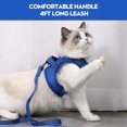 thumbnail image 2 of Ultralight Cat Harness and Leash Soft and Comfortable Kitten Collar Running Cat Walking Jacket, Leak Proof Suitable for Puppies Rabbits, 2 of 4