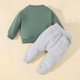 thumbnail image 3 of Odeerbi 0-3 Años Niños Algodón Conjuntos Manga Larga Sudadera Pantalones Jogger Conjunto Dos Piezas, 3 of 4
