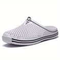 thumbnail image 1 of Zuecos Planos Ahuecados Para Mujer, Mulas De Jardín Antideslizantes Transpirables Con Punta Cerrada, Zapatos Casuales Para Playa, 1 of 4