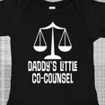 thumbnail image 4 of Inktastic Lawyer Daddys Little Co Counsel Boys or Girls Baby Bodysuit, 4 of 5