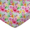 SheetWorld Fitted 100% Cotton Percale Play Yard Sheet Fits BabyBjorn Travel Crib Light 24 x 42, Bee Floral