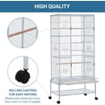thumbnail image 3 of Extra Large Bird Cage,Metal Pet Cage with Detachable Stand for Many Bird Species, 3 of 9