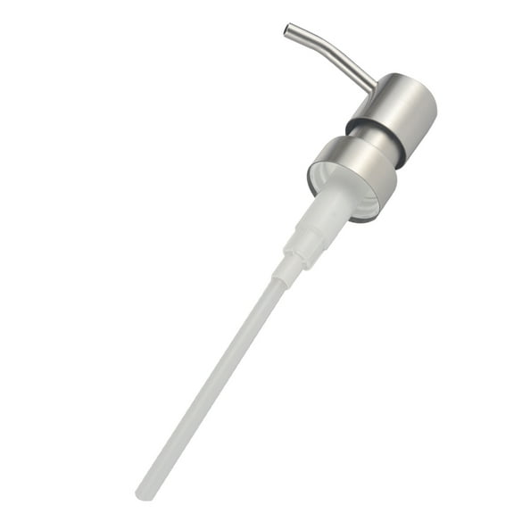 Bottle Press Pumps Hand Soap Wide Mouth with Dispenser Silver