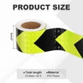 thumbnail image 2 of Uxcell Reflective Tape, Self-Adhesive Trailer Reflector Tape Waterproof Warning Sticker Fluorescent Yellow-black 2 Inch x 16 Feet, 2 of 6