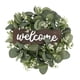 thumbnail image 1 of Corona de eucalipto verde para puerta de entrada - Letrero de bienvenida artesanal - Primavera y B, 1 of 9