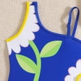 thumbnail image 6 of WRKEKC Girls Swimsuit Floral Print One Shoulder Cutout Sleeveless One Piece Bathing Suit 8-12 Years, 6 of 7