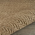 thumbnail image 3 of Ox Bay Ollie 7'9" x 9'9" Natural Brown Chevron Braided Jute Indoor Area Rug, 3 of 5