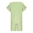 thumbnail image 4 of LNMQLPDBS Kids Clothing Set Girls Size 10-12 Kids Matching Outfits Lil Sister Newborn Outfit Basic Tops and Flowy Shorts 7t Girls Clothes, Green 4-5 Years, 4 of 8
