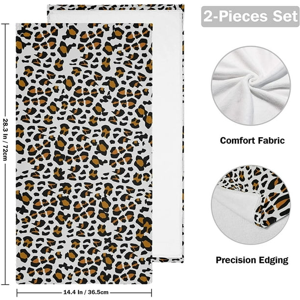 Leopard print dish towels deals