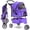 Purple, variant on Folding Dog Stroller, 3 Wheels Pet Strollers Pet Gear for Small Medium Cats Dogs Puppy with Storage Basket, Cup Holder,Lightweight-Pink, 35.04inchx 17.32inchx 38.58inch