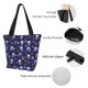 thumbnail image 4 of Disketp Skull flower leaf purple Bolsa de Hombro Casual para Mujer, Bolso Cruzado para Compras, Viajes y Uso Diario, 4 of 6