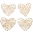 thumbnail image 1 of a refined and engaging product description based on your input:\n\n \n\n**4pcs Heart Shaped Rattan Hanging Balls – Handmade Decorative Ornaments for, 1 of 5
