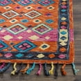 thumbnail image 3 of SAFAVIEH Aspen Jake Southwestern Wool Runner Rug, Orange/Fuchsia, 2'3" x 15', 3 of 7