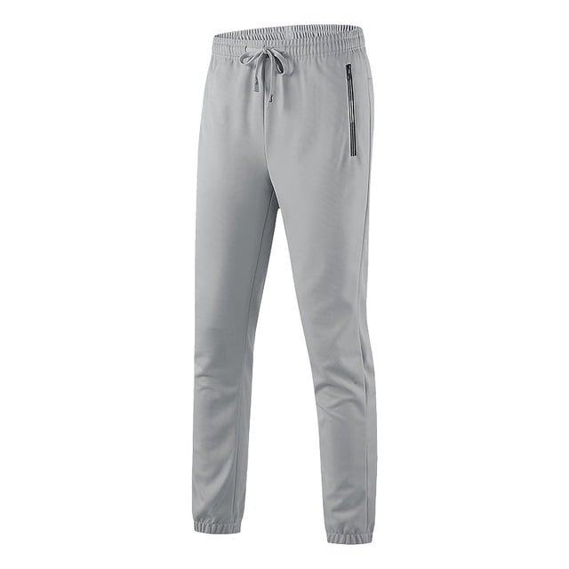Ceisia Gift Men's All-Season Sports Pants - Fitness Running Solid Color Tapered Jogger Pants with Zipper Pockets
