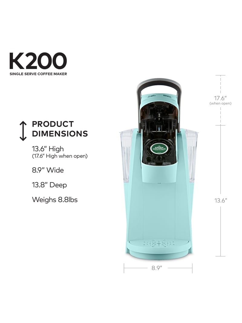 Keurig K200 Single Serve, K-Cup Pod Coffee Maker with Strength
