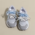 thumbnail image 5 of pwidon Women's Chunky Sneakers Athletic Shoes Platform Breathable Mesh Walking Running Casual Fashion Trainers Gray 5, 5 of 6