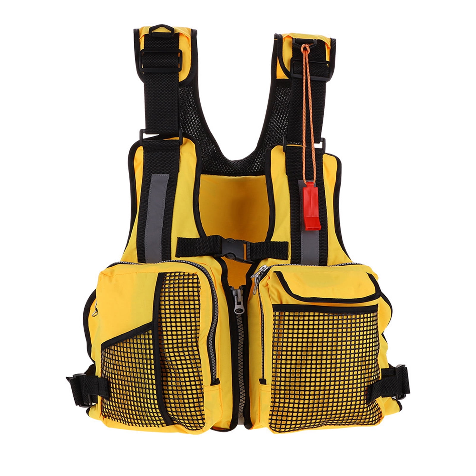 Outdoor Survival Life Vest, Secure Buckle Straps, Lightweight  Durable For Water Sports