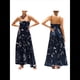 thumbnail image 3 of Vestido Maxi Estampado para Mujer, con Tirantes Finos, Floral, Estilo Bohemio, Fluido, para Playa y Vacaciones de Verano. Azul Oculto XXL, 3 of 7
