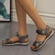 thumbnail image 5 of Cuña Moda Antideslizante Casual Tallas grandes Señoras Sandalias con punta abierta Wmkox8yii nm10578, 5 of 8